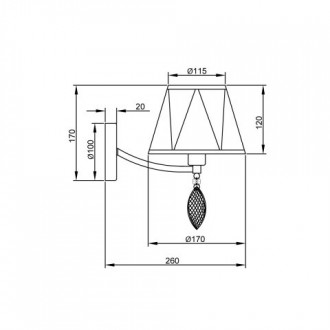 Бра Vele Luce VL4184W01