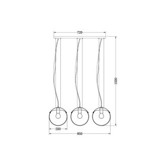 Каскадная люстра Vele Luce VL5183P23