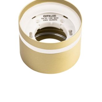 Накладной светильник Citilux Hardy CL002C12, GX53, 15 Вт, золото матовое/белый