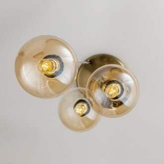 Подвесной светильник Citilux Томми CL102033, 3×E14 по 40 Вт, бронзовый/прозрачный