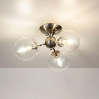 Люстра на штанге Citilux Томми CL102131, 3×E14 по 40 Вт, хром/прозрачный