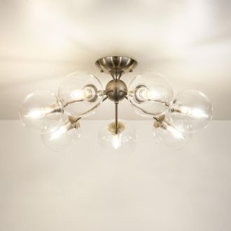Люстра на штанге Citilux Томми CL102171, 7×E14 по 40 Вт, хром/прозрачный