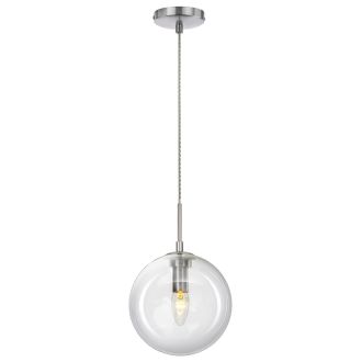 Подвесной светильник Citilux Томми CL102621, E14, 40 Вт, хром матовый/прозрачный