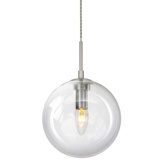 Подвесной светильник Citilux Томми CL102621, E14, 40 Вт, хром матовый/прозрачный
