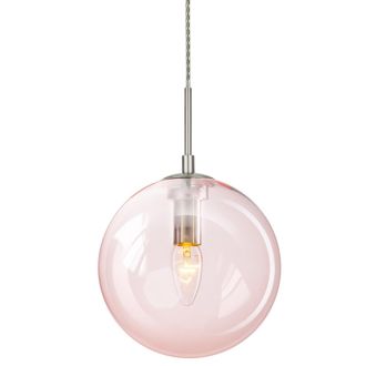 Подвесной светильник Citilux Томми CL102625, E14, 40 Вт, хром матовый/розовый