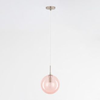 Подвесной светильник Citilux Томми CL102625, E14, 40 Вт, хром матовый/розовый