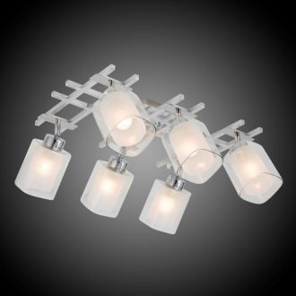 Спот Citilux Риволи CL104160, 6×E27 по 75 Вт, серый/прозрачный