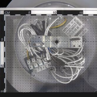 Люстра на штанге Citilux Хеликс CL109101, 10×E14 по 60 Вт, хром/белый