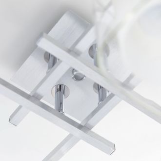Люстра на штанге Citilux Диез CL111140, 4×E27 по 75 Вт, серый/прозрачный