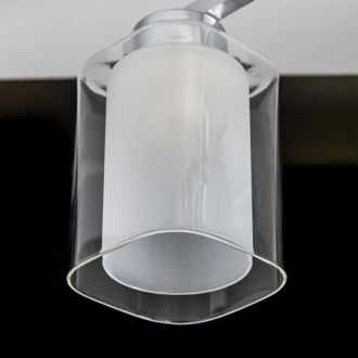 Люстра на штанге Citilux Диез CL111140, 4×E27 по 75 Вт, серый/прозрачный