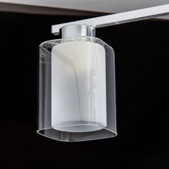 Люстра на штанге Citilux Диез CL111180, 8×E27 по 75 Вт, серый/прозрачный