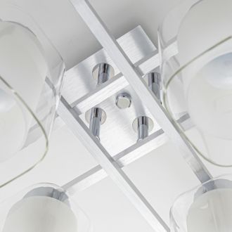 Люстра на штанге Citilux Диез CL111180, 8×E27 по 75 Вт, серый/прозрачный