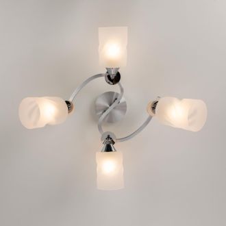 Спот Citilux Сиерра CL119240, 4×E27 по 75 Вт, серый/прозрачный