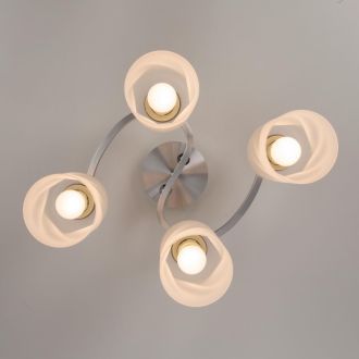 Спот Citilux Сиерра CL119240, 4×E27 по 75 Вт, серый/прозрачный