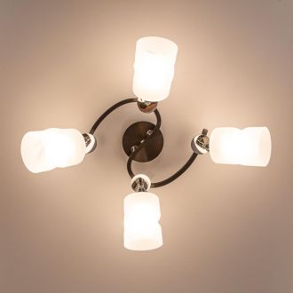 Спот Citilux Сиерра CL119241, 4×E27 по 75 Вт, черный/прозрачный
