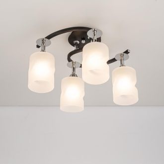Спот Citilux Сиерра CL119241, 4×E27 по 75 Вт, черный/прозрачный