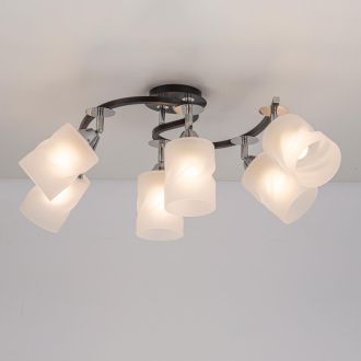 Спот Citilux Сиерра CL119261, 6×E27 по 75 Вт, черный/прозрачный