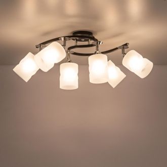 Спот Citilux Сиерра CL119261, 6×E27 по 75 Вт, черный/прозрачный