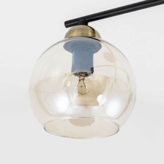 Люстра на штанге Citilux Анри CL124145, 4×E14 по 60 Вт, черный/прозрачный