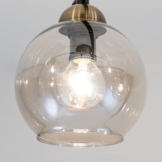 Люстра на штанге Citilux Анри CL124165, 6×E14 по 60 Вт, черный/прозрачный