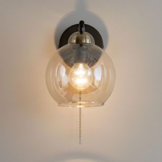 Бра Citilux Анри CL124315, E14, 60 Вт, черный/прозрачный, современный стиль