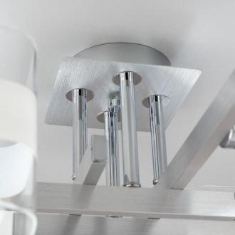 Накладная люстра Citilux Вирта CL139240, 4×E14 по 60 Вт, хром/прозрачный