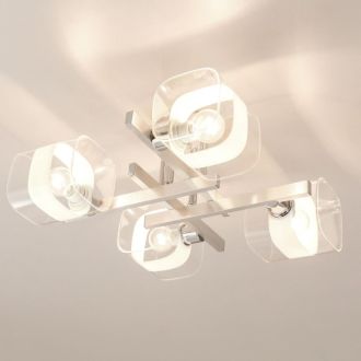 Накладная люстра Citilux Вирта CL139240, 4×E14 по 60 Вт, хром/прозрачный