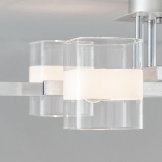 Накладная люстра Citilux Вирта CL139240, 4×E14 по 60 Вт, хром/прозрачный