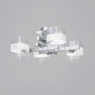 Накладная люстра Citilux Вирта CL139240, 4×E14 по 60 Вт, хром/прозрачный