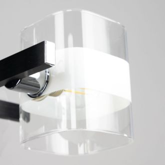 Накладная люстра Citilux Вирта CL139242, 4×E14 по 60 Вт, черный/прозрачный