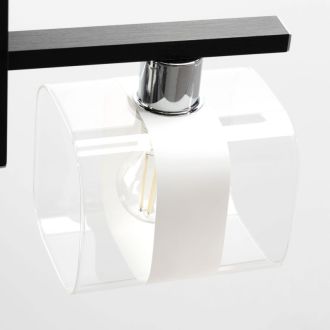 Накладная люстра Citilux Вирта CL139242, 4×E14 по 60 Вт, черный/прозрачный