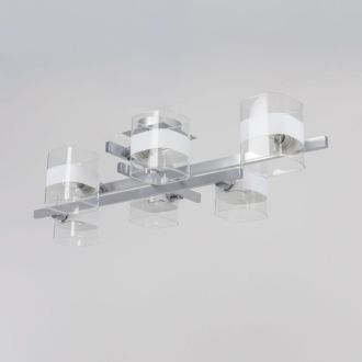 Люстра на штанге Citilux Вирта CL139260, 6×E14 по 60 Вт, хром/прозрачный