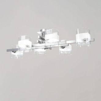 Люстра на штанге Citilux Вирта CL139260, 6×E14 по 60 Вт, хром/прозрачный
