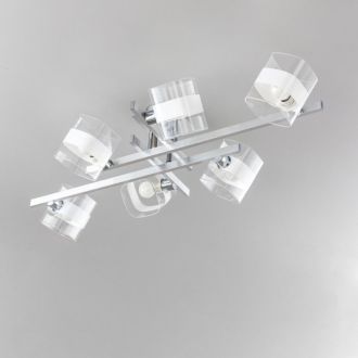 Люстра на штанге Citilux Вирта CL139260, 6×E14 по 60 Вт, хром/прозрачный