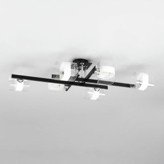 Накладная люстра Citilux Вирта CL139262, 6×E14 по 60 Вт, черный/прозрачный