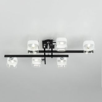Накладная люстра Citilux Вирта CL139262, 6×E14 по 60 Вт, черный/прозрачный