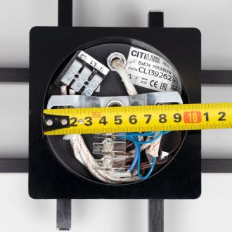Накладная люстра Citilux Вирта CL139262, 6×E14 по 60 Вт, черный/прозрачный
