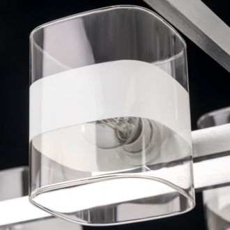 Люстра на штанге Citilux Вирта CL139280, 8×E14 по 60 Вт, хром/прозрачный