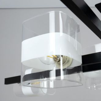 Накладная люстра Citilux Вирта CL139282, 8×E14 по 60 Вт, черный/прозрачный