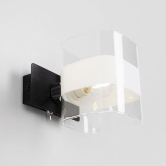 Бра Citilux Вирта CL139312, E14, 60 Вт, черный/прозрачный, модерн стиль