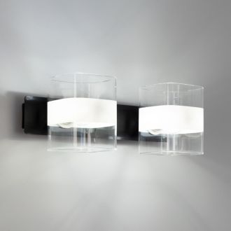 Бра Citilux Вирта CL139322, 2×E14 по 60 Вт, черный/прозрачный