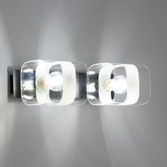 Бра Citilux Вирта CL139322, 2×E14 по 60 Вт, черный/прозрачный