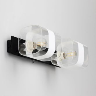 Бра Citilux Вирта CL139322, 2×E14 по 60 Вт, черный/прозрачный