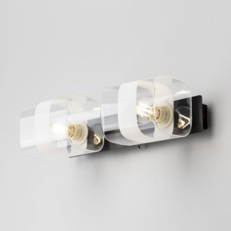 Бра Citilux Вирта CL139322, 2×E14 по 60 Вт, черный/прозрачный