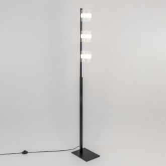 Торшер Citilux Вирта CL139932, 3×E14 по 60 Вт, черный/прозрачный