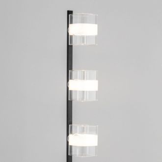 Торшер Citilux Вирта CL139932, 3×E14 по 60 Вт, черный/прозрачный