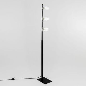 Торшер Citilux Вирта CL139932, 3×E14 по 60 Вт, черный/прозрачный