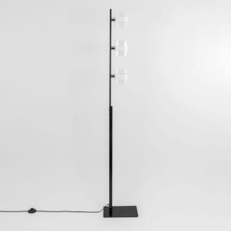 Торшер Citilux Вирта CL139932, 3×E14 по 60 Вт, черный/прозрачный