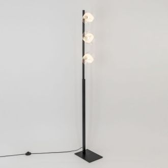 Торшер Citilux Вирта CL139932, 3×E14 по 60 Вт, черный/прозрачный