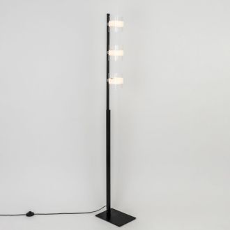 Торшер Citilux Вирта CL139932, 3×E14 по 60 Вт, черный/прозрачный
